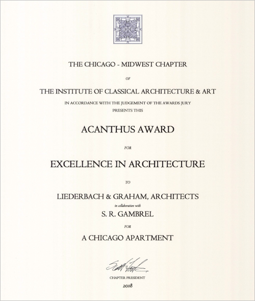 Liederbach & Graham: Acanthas Award 2018