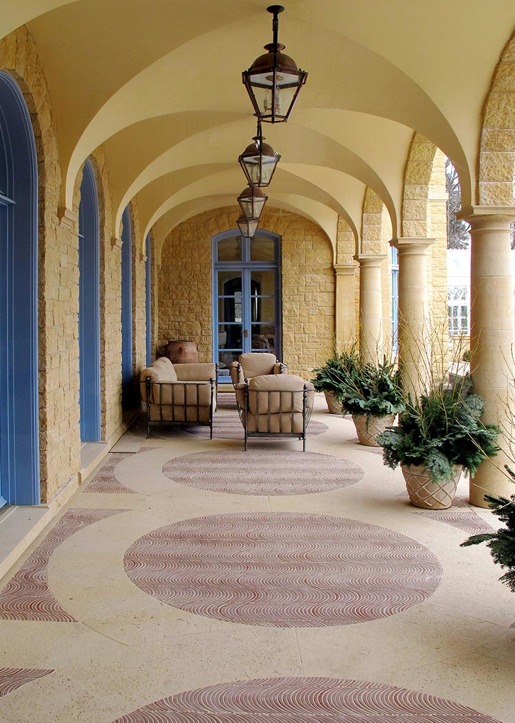 Liederbach & Graham: A Classical Villa in the Manner of the French Riviera Porch