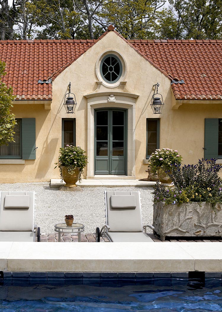 Liederbach & Graham: A Provencal Fantasy in Lake Forest Pool Detail